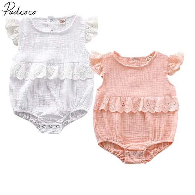 2019 Baby Summer Clothing 0-18M Newborn Kids Baby Girl Boys Cotton Line Bodysuits Clothes Ruffle Fly Sleeve Lace Solid Jumpsuits
2019 Baby Summer Clothing 0-18M Newborn Kids Baby Girl Boys Cotton Line Bodysuits Clothes Ruffle Fly Sleeve Lace Solid Jumpsuits