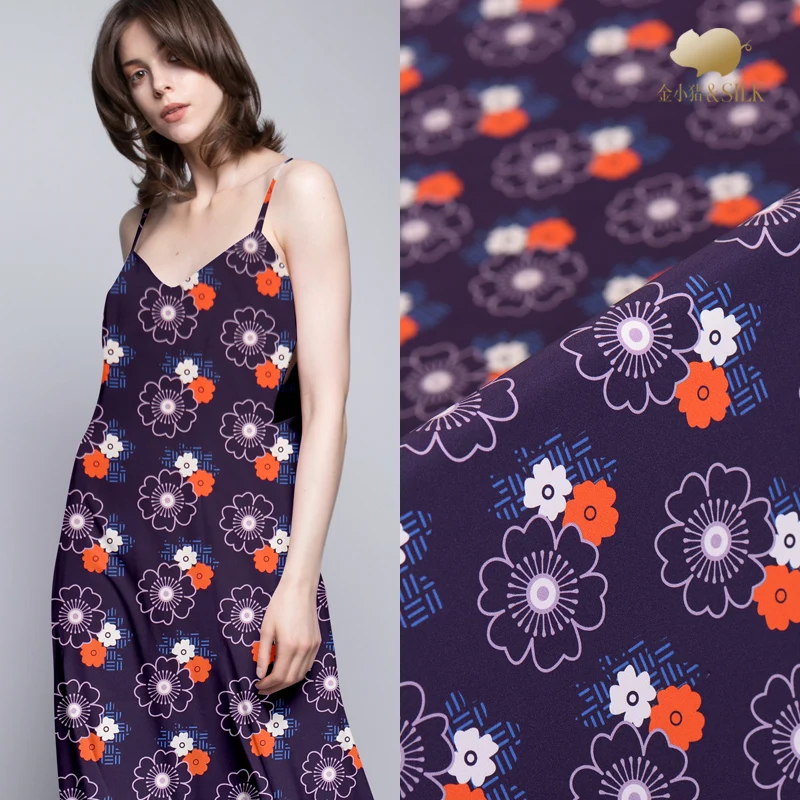 Digital inkjet heavy crepe silk fabric 30mm matt cheongsam dress silk fabric wholesale silk cloth 114cm
Digital inkjet heavy crepe silk fabric 30mm matt cheongsam dress silk fabric wholesale silk cloth 114cm