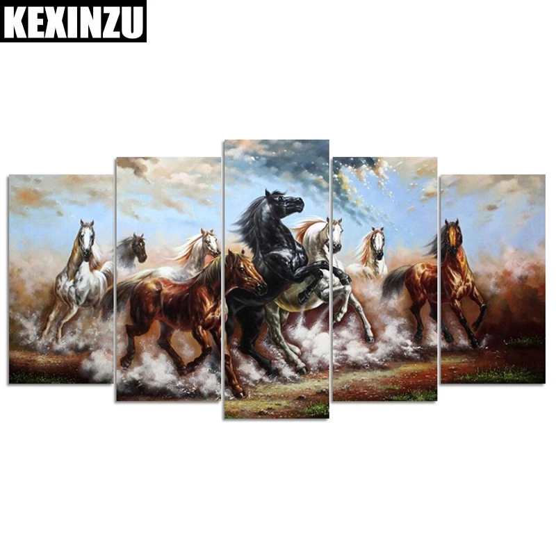5pcs Full Square/Round Drill 5D DIY Diamond Painting"Horse Illustration"Embroidery Rhinestone Cross Stitch Mosaic Home Decor LWC
5pcs Full Square/Round Drill 5D DIY Diamond Painting"Horse Illustration"Embroidery Rhinestone Cross Stitch Mosaic Home Decor LWC