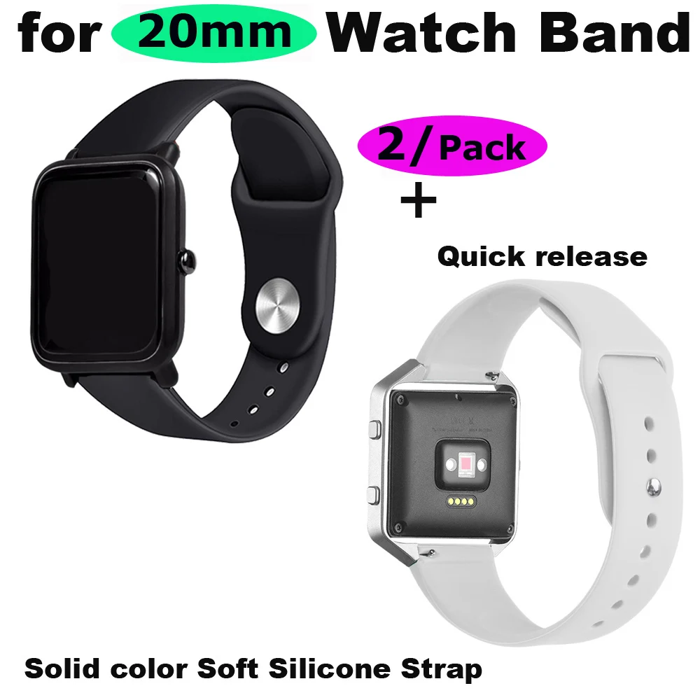 20mm Silicone Bracelet Band For Xiaomi Huami Amazfit Bip Watchband Amazfit GTS Watch Strap Amazfit GTR 42mm Wrist Belt Wristband
20mm Silicone Bracelet Band For Xiaomi Huami Amazfit Bip Watchband Amazfit GTS Watch Strap Amazfit GTR 42mm Wrist Belt Wristband