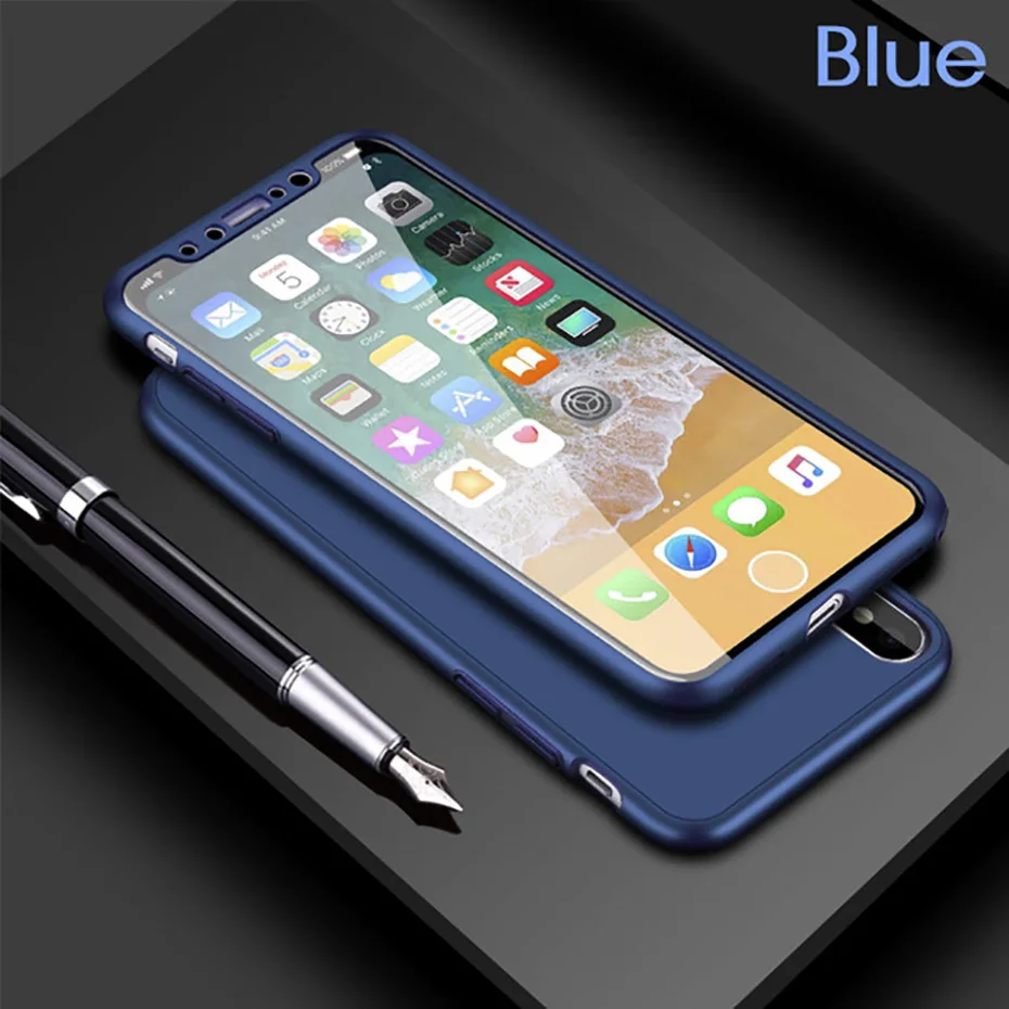 YAMIZOO Case For iPhone 6 6s 7 8 x Case For iPhone 7 8 6 6s Plus Case 360 Full Body Protective Phone Cases Silicone Soft Coque x (12)