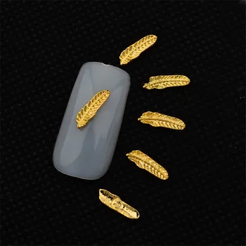 100pcs new fashion charm nail art metal ornament Golden feather jewelry alloy rhinestone decoration DIY nail jewelry accessories
100pcs new fashion charm nail art metal ornament Golden feather jewelry alloy rhinestone decoration DIY nail jewelry accessories