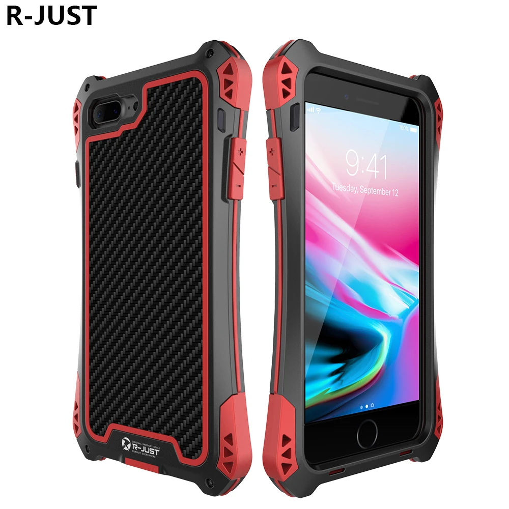 R-Just For iPhone 8 Plus Case Cover Luxury Metal Aluminum Silicone Hybrid Protection Armor Phone Case for iPhone 7 Plus Cover
R-Just For iPhone 8 Plus Case Cover Luxury Metal Aluminum Silicone Hybrid Protection Armor Phone Case for iPhone 7 Plus Cover