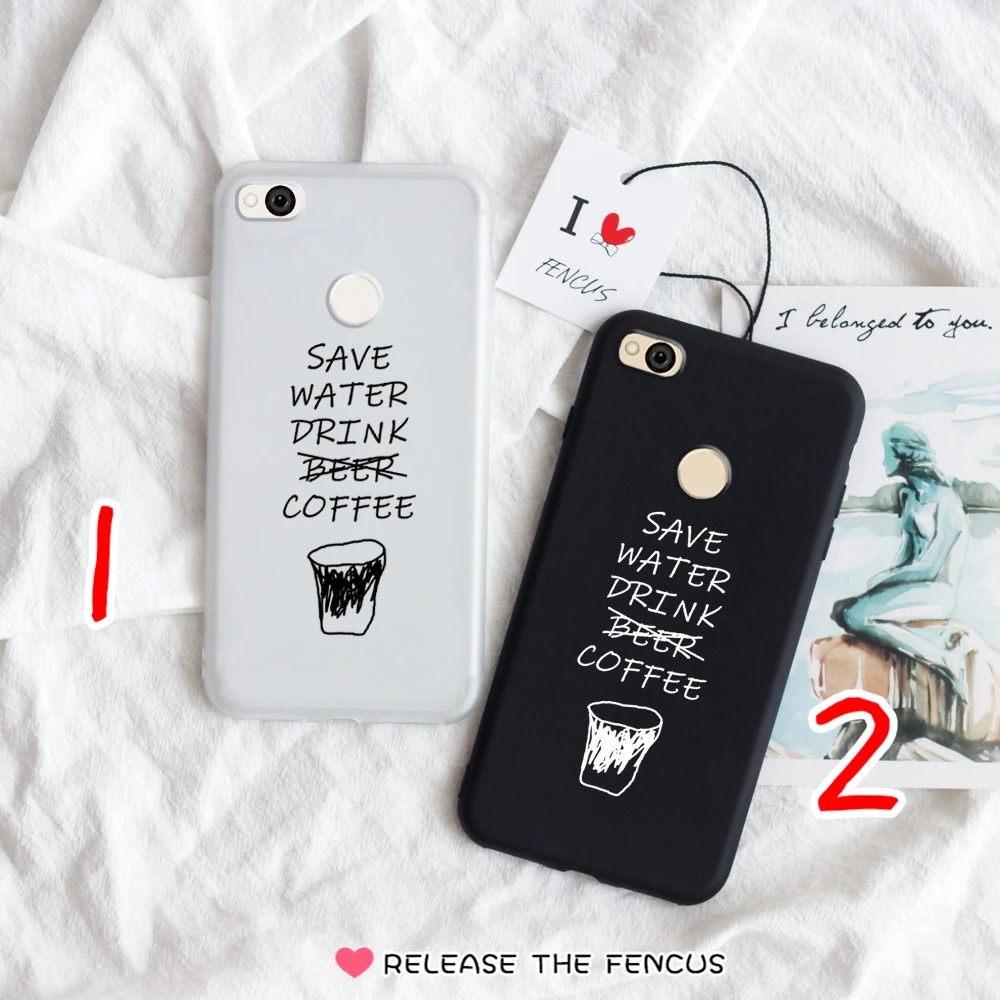 FENCUS for Xiaomi 6 Redmi Note 3 4 4X 5 5A Prime Cover Cute Phone cases Coffee Letter Soft Case
FENCUS for Xiaomi 6 Redmi Note 3 4 4X 5 5A Prime Cover Cute Phone cases Coffee Letter Soft Case