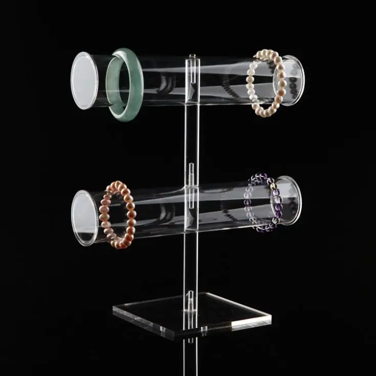 High Quality Bracelet Display Stand Watch Showing Rack Shelf Bangle Holder Organizer Clear With 2 Layer T Bar
High Quality Bracelet Display Stand Watch Showing Rack Shelf Bangle Holder Organizer Clear With 2 Layer T Bar
