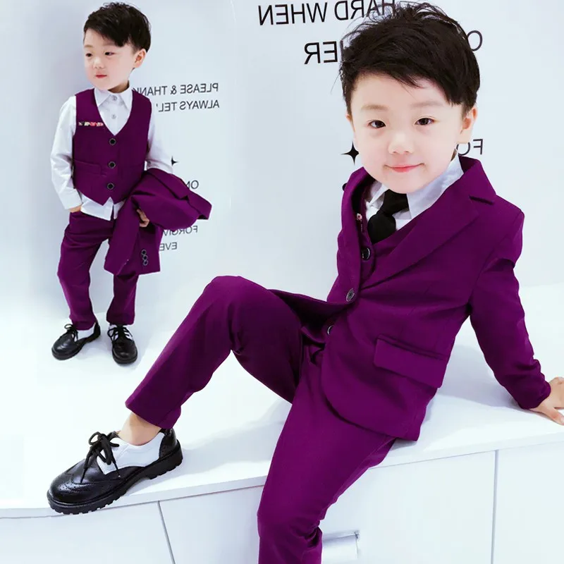 2019 New Boys Suits for Wedding and party Gentleman Boys Dresses Suit Coat+Vest+Pant Clothing Sets 3pcs Children autumn Costume
2019 New Boys Suits for Wedding and party Gentleman Boys Dresses Suit Coat+Vest+Pant Clothing Sets 3pcs Children autumn Costume
