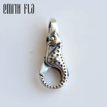 Genuine 925 Sterling Silver SeaHorse Lock Lobster Clasp Hooks Key Chain Components Fit Troll Bracelet Jewelry Making Accessories
Genuine 925 Sterling Silver SeaHorse Lock Lobster Clasp Hooks Key Chain Components Fit Troll Bracelet Jewelry Making Accessories