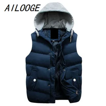 AILOOGE New Men's Hooded Vests Winter Warm Sleeveless Mens Jackets Casual Branded Male Fashion Thermal Waistcoats
AILOOGE New Men's Hooded Vests Winter Warm Sleeveless Mens Jackets Casual Branded Male Fashion Thermal Waistcoats