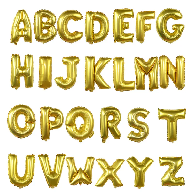16Inch Golden Aluminum Foil Alphabet Balloons Wedding Birthday Party DIY Decoration Letter Inflatable Balloon Decor Accessories
16Inch Golden Aluminum Foil Alphabet Balloons Wedding Birthday Party DIY Decoration Letter Inflatable Balloon Decor Accessories