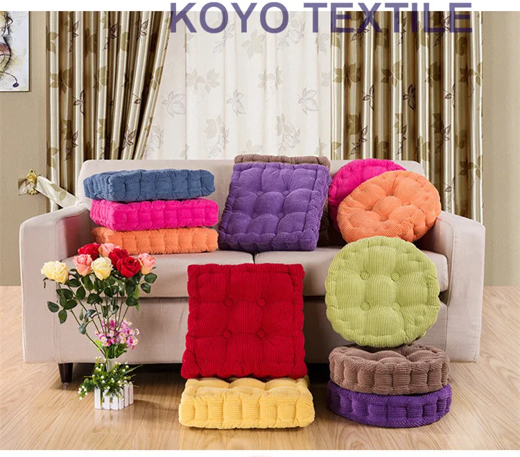 Pintuck Corduroy Square Round Shape Plaid Chair Pad Cushion Thicker Soft Washable Cotton Colorful Home Decor Floor Mat Pouf
Pintuck Corduroy Square Round Shape Plaid Chair Pad Cushion Thicker Soft Washable Cotton Colorful Home Decor Floor Mat Pouf