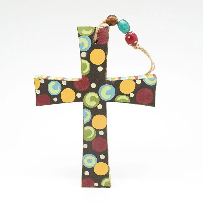 Christian Gifts Wooden Colored Cross Multicolor Dot Pendant Paintings Household Items Crafts Christ Home Decor Holy Figurine
Christian Gifts Wooden Colored Cross Multicolor Dot Pendant Paintings Household Items Crafts Christ Home Decor Holy Figurine