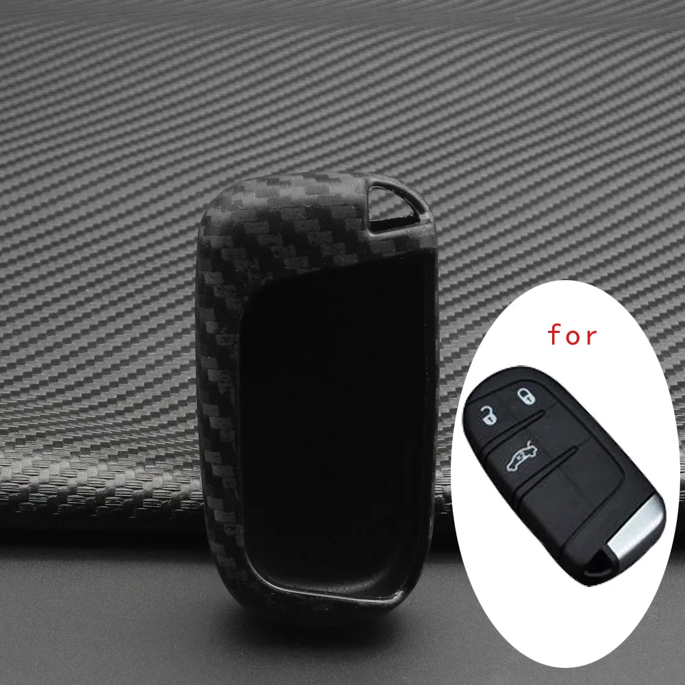 jingyuqin Carbon Silicone Car Key Case For Dodge Journey Charger for Jeep Renegade Grand Cherokee for Chrysler 200 300
jingyuqin Carbon Silicone Car Key Case For Dodge Journey Charger for Jeep Renegade Grand Cherokee for Chrysler 200 300