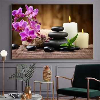 Wall Art Print Spa Stones Zen Painting Candles Orchid Flower Poster Wall Picture For Bathroom Kitchen Modern Decoration
Wall Art Print Spa Stones Zen Painting Candles Orchid Flower Poster Wall Picture For Bathroom Kitchen Modern Decoration