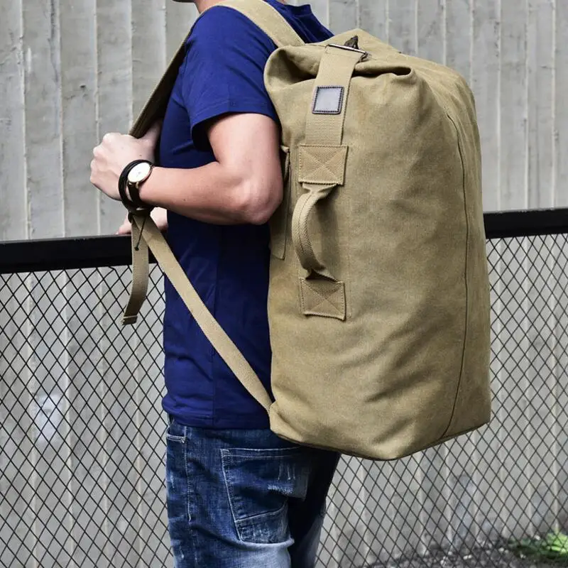 High Quality Men Luggage Travel Bag Army Bucket Backpack Multifunctional Military Canvas Backpacks Large Shoulder Bags Casual
High Quality Men Luggage Travel Bag Army Bucket Backpack Multifunctional Military Canvas Backpacks Large Shoulder Bags Casual