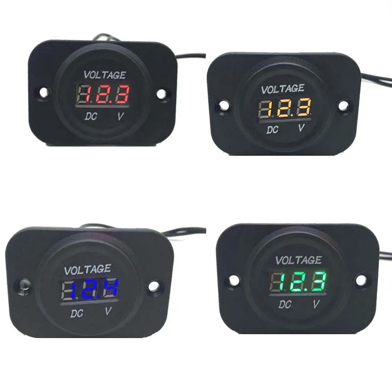 Newest Universal 12V-24V Waterproof Car Boat Marine Motorcycle LED Voltmeter Voltage Meter Gauge 4 Colors
Newest Universal 12V-24V Waterproof Car Boat Marine Motorcycle LED Voltmeter Voltage Meter Gauge 4 Colors