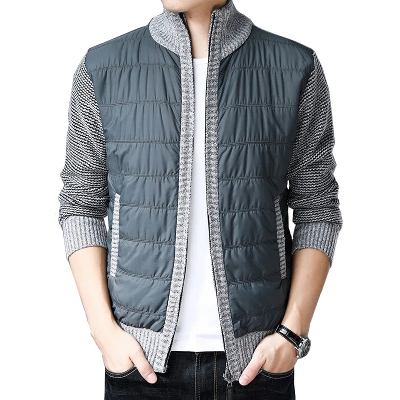 Sweater Cardigan Men 2019 Autumn New Mens Plus Velvet Thickening Trend Casual Color Matching Collar Warm Sweater Cardigan Jacket
Sweater Cardigan Men 2019 Autumn New Mens Plus Velvet Thickening Trend Casual Color Matching Collar Warm Sweater Cardigan Jacket