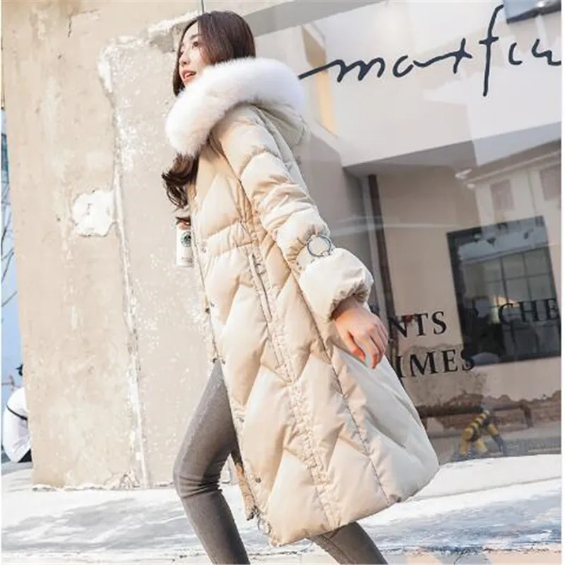 Women Midi Long Down Coat Big Size Down Jacket Lady White Duck Down Jacket Hooded Coats Female Thick Winter Jacket Outerwear
Women Midi Long Down Coat Big Size Down Jacket Lady White Duck Down Jacket Hooded Coats Female Thick Winter Jacket Outerwear