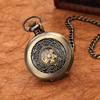 Antique Metal Pocket Watch Men Women Necklace Bronze Pendant Chain Clock Roman Carved Hollow Classic Mechanical Pocket Watches
Antique Metal Pocket Watch Men Women Necklace Bronze Pendant Chain Clock Roman Carved Hollow Classic Mechanical Pocket Watches