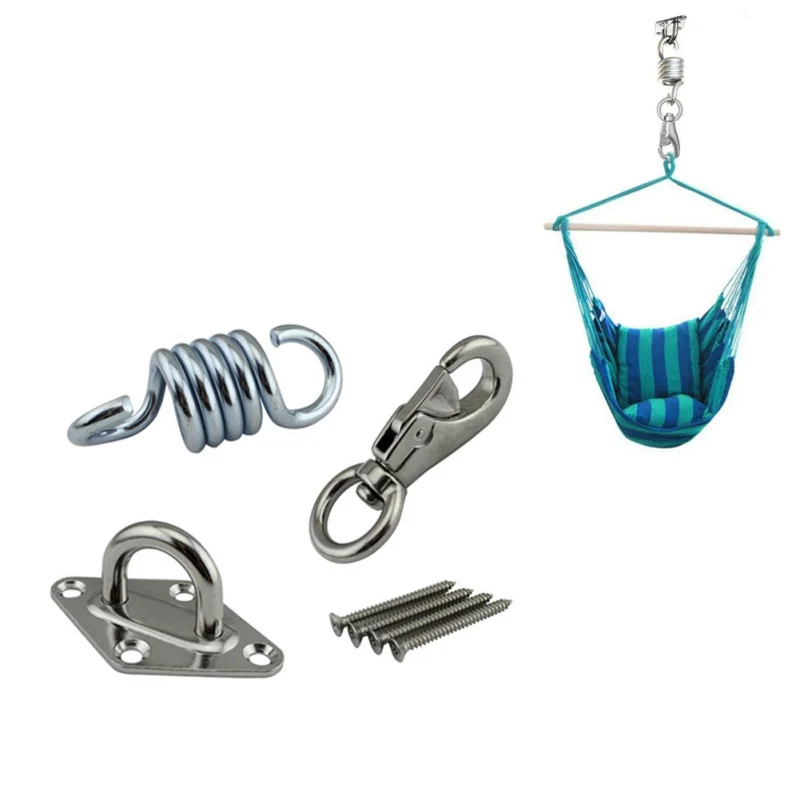 Hammock Chair Fixing Hanging Kit Chair Hardware Swivel Snap Hook Ceiling Mount Spring Swing Hook Kit GMT601
Hammock Chair Fixing Hanging Kit Chair Hardware Swivel Snap Hook Ceiling Mount Spring Swing Hook Kit GMT601