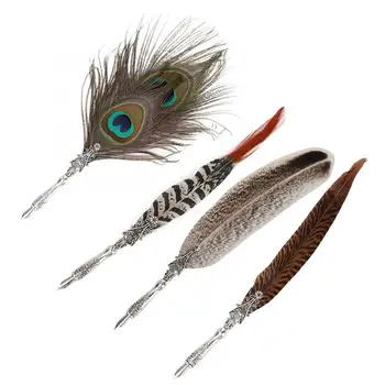 Pens Vintage Calligraphy Fountain Pen Feather Quill Dip Pen Sign Pen Set Stationery Gift
Pens Vintage Calligraphy Fountain Pen Feather Quill Dip Pen Sign Pen Set Stationery Gift