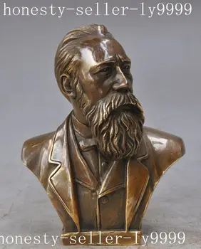 christmas China Old Bronze Copper Great man Made Colossus friedrich engels Head Statue halloween
christmas China Old Bronze Copper Great man Made Colossus friedrich engels Head Statue halloween