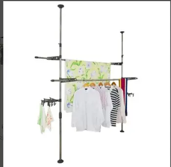 BR Stainless Clothes Rack Foldable Multifunctional Clothing Hanger Floor Coat Stand Hanging Rack Laundry Drying Rack for Clothes
BR Stainless Clothes Rack Foldable Multifunctional Clothing Hanger Floor Coat Stand Hanging Rack Laundry Drying Rack for Clothes