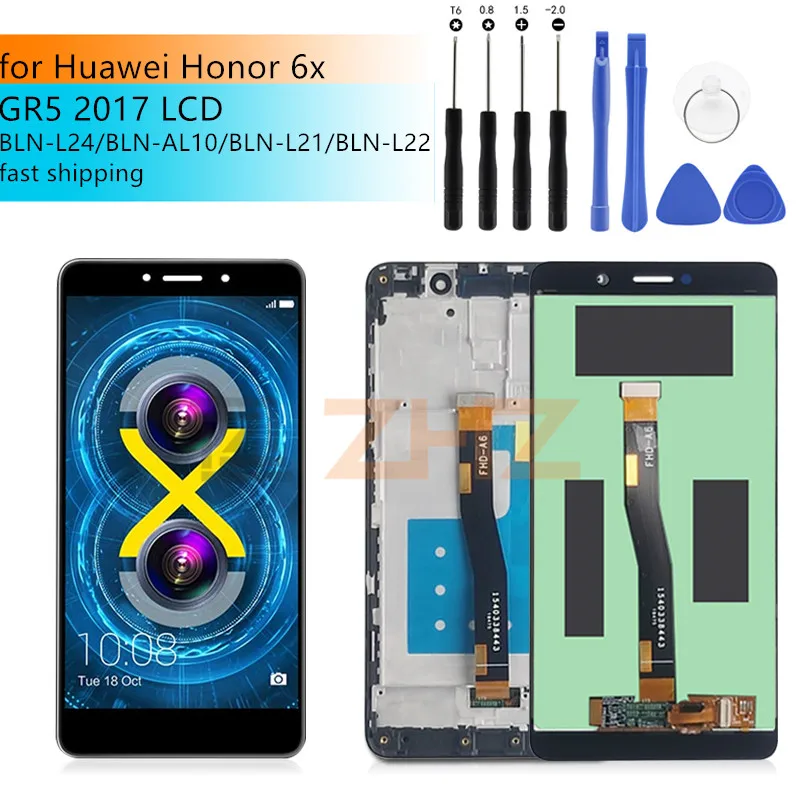 Сменный ЖК-экран для Huawei Honor 6X, дигитайзер в сборе, с рамкой, для Huawei GR5 2017, ЖК-экран, для Huawei Honor 6X, для Huawei GR5 2017
Сменный ЖК-экран для Huawei Honor 6X, дигитайзер в сборе, с рамкой, для Huawei GR5 2017, ЖК-экран, для Huawei Honor 6X, для Huawei GR5 2017