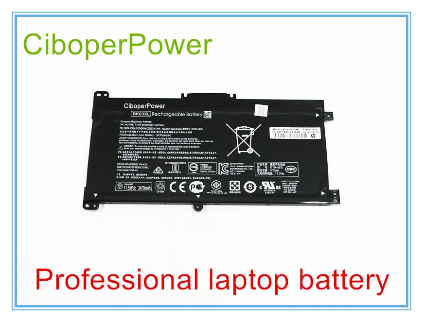 Original battery for BK03XL battery for HSTNN-UB7G TPN-W125 916366-541 916811-855
Original battery for BK03XL battery for HSTNN-UB7G TPN-W125 916366-541 916811-855