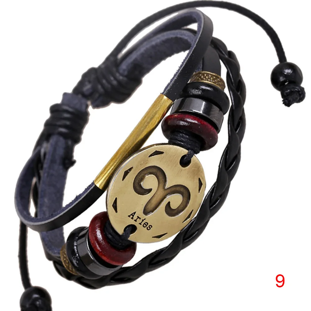 12 Constellations Men Women Braided Bracelet Cuff Leather Zodiac Signs Couple Lovers Casual Bracelets 8 LL@17
12 Constellations Men Women Braided Bracelet Cuff Leather Zodiac Signs Couple Lovers Casual Bracelets 8 LL@17