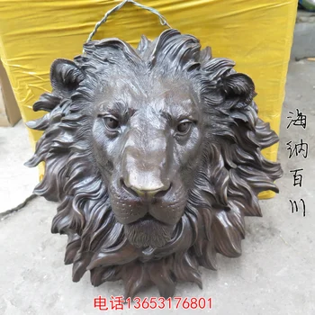Bronze sculpture, fashion sculpture crafts copper lion head decoration wall decoration apotropaic
Bronze sculpture, fashion sculpture crafts copper lion head decoration wall decoration apotropaic
