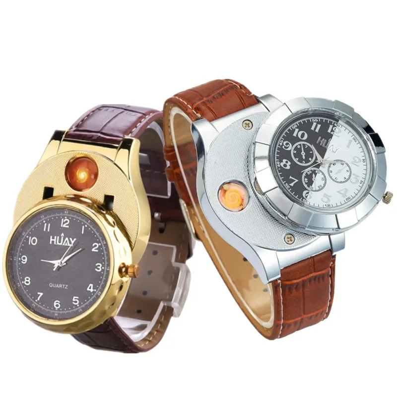 1pc Military USB Cigar Lighter Watches Electric Rechargeable Windproof Cigarette Lighter Flameless Lighters Quartz Watch Men 30
1pc Military USB Cigar Lighter Watches Electric Rechargeable Windproof Cigarette Lighter Flameless Lighters Quartz Watch Men 30