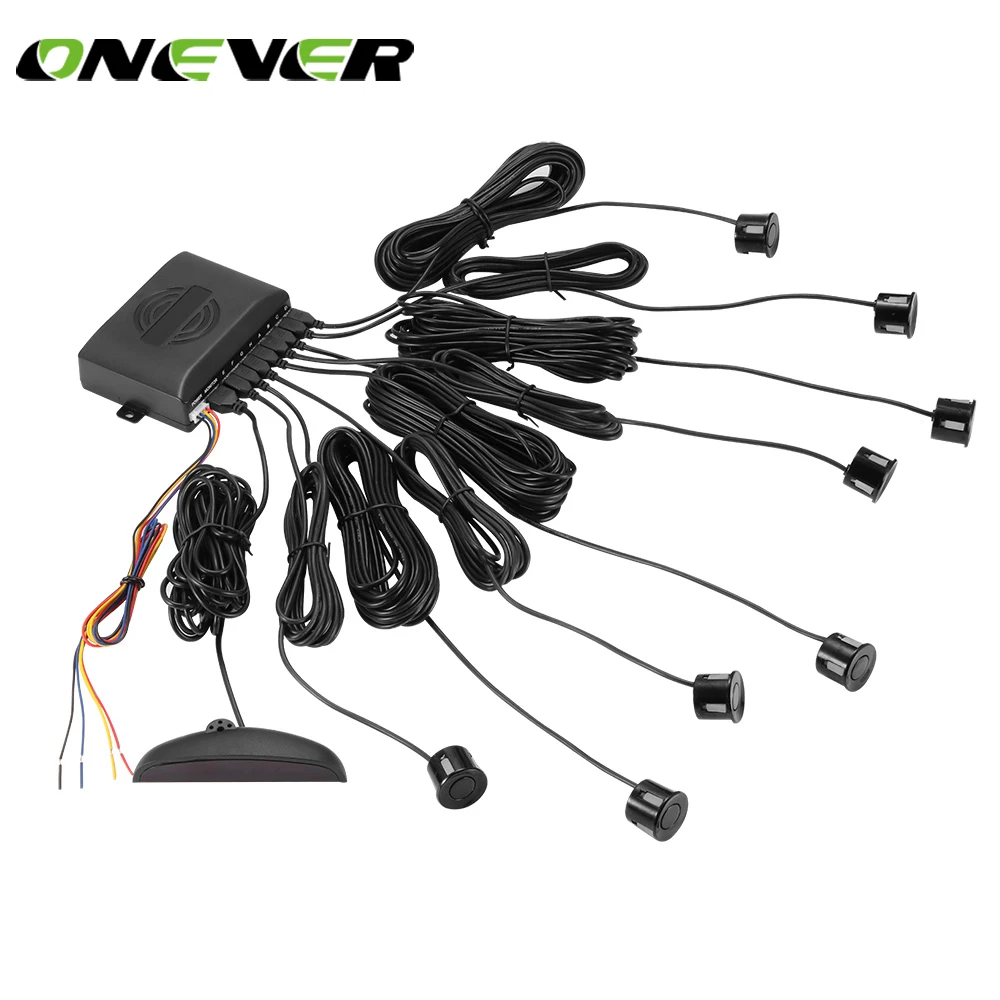 Onever Upgraded Version Car Auto Parking Sensor Kit Reverse Alert Probe System With 8 Sensors Head Monitor Detector System
Onever Upgraded Version Car Auto Parking Sensor Kit Reverse Alert Probe System With 8 Sensors Head Monitor Detector System