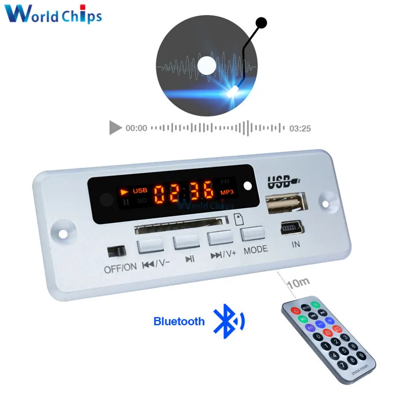 Mini 5V MP3 Decoder Board Bluetooth Call Decoding Module MP3 WAV U-Disk & TF Card USB With 2*3W Amplifier Remote Controller
Mini 5V MP3 Decoder Board Bluetooth Call Decoding Module MP3 WAV U-Disk & TF Card USB With 2*3W Amplifier Remote Controller
