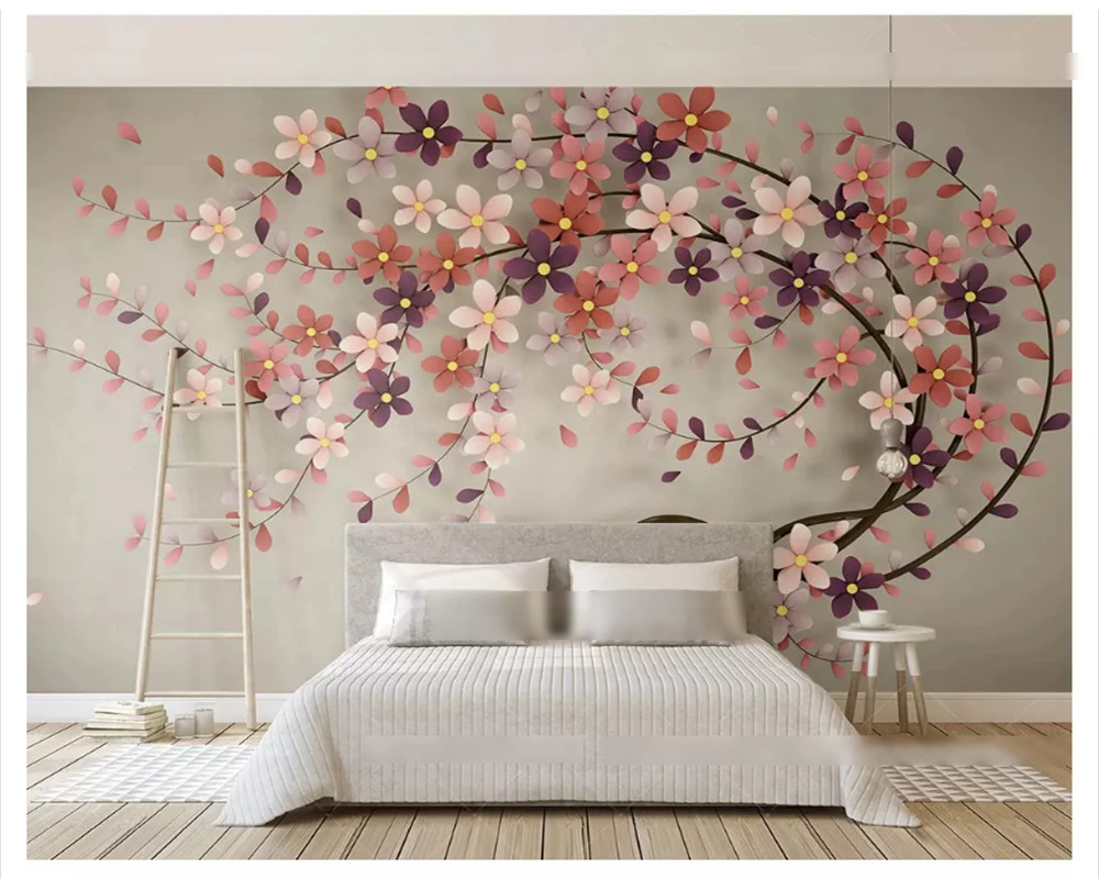 beibehang Customized high quality silky papel de parede 3d wallpaper beautiful wedding room white flowers embossed TV background
beibehang Customized high quality silky papel de parede 3d wallpaper beautiful wedding room white flowers embossed TV background
