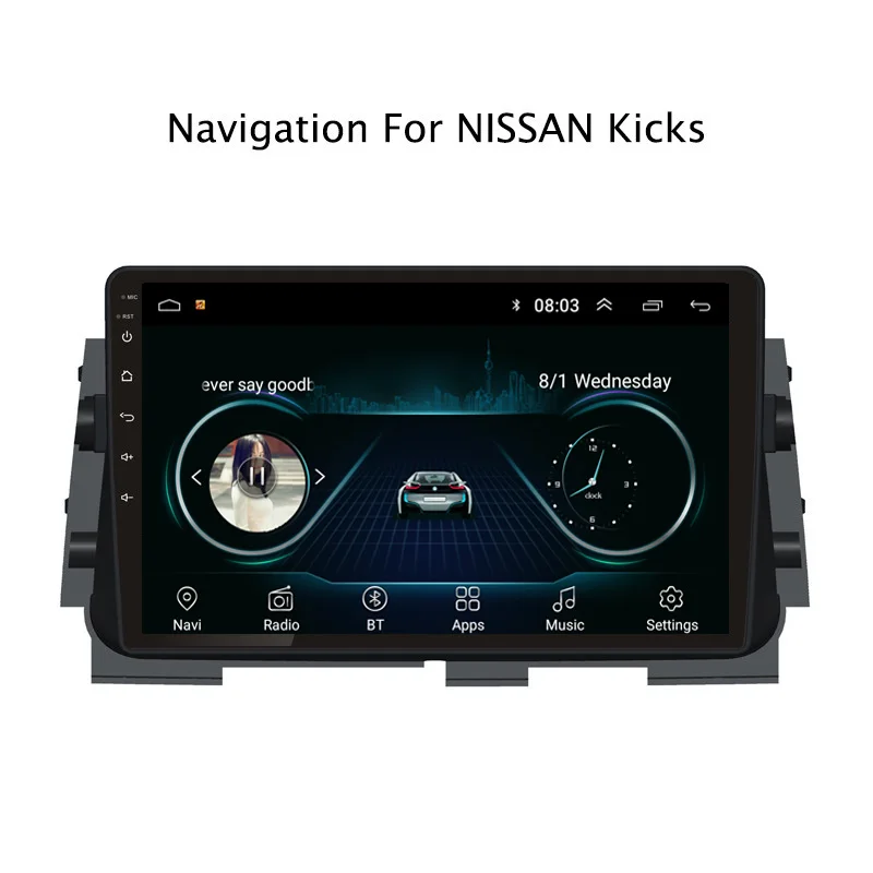 10 1 "2.5D IPS Android 8 автомобильный DVD GPS плеер для Nissan kicks 2017 2018 Радио стерео головное