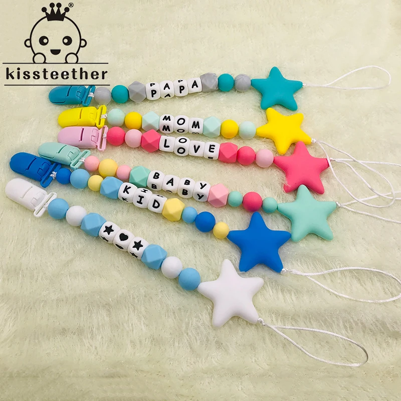 1pc Silicone Personalize Pacifier Clip Chain Holder For Nipples Baby Pacifier Chain Custom 10mm Silicone Letter Pacifier
1pc Silicone Personalize Pacifier Clip Chain Holder For Nipples Baby Pacifier Chain Custom 10mm Silicone Letter Pacifier