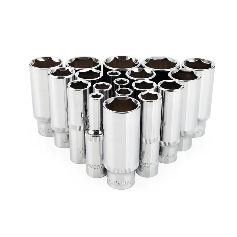 3/8 inch Hex Deep Socket Wrench 6-23mm Deep Socke 6 Point Socket Set Adapter for Ratchet Wrench Auto Repair Hand Tool
3/8 inch Hex Deep Socket Wrench 6-23mm Deep Socke 6 Point Socket Set Adapter for Ratchet Wrench Auto Repair Hand Tool