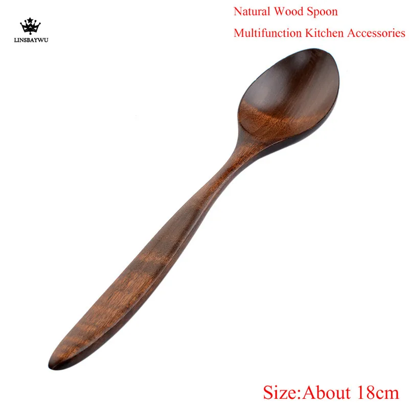1Pc 18cm Japanese Style Natural Wood Spoon Kitchen Accessories Eco-Friendly Tableware Dining Soup Tea Honey Coffee Spoon
1Pc 18cm Japanese Style Natural Wood Spoon Kitchen Accessories Eco-Friendly Tableware Dining Soup Tea Honey Coffee Spoon