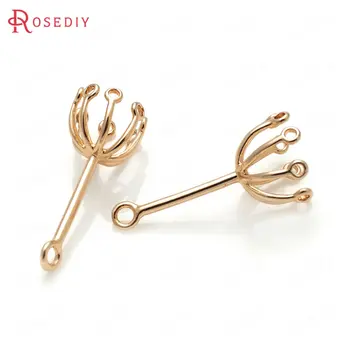6PCS 28x13MM 24K Champagne Gold Color Plated Brass Umbrella Shape Earrings Connector High Quality Diy Jewelry Accessories
6PCS 28x13MM 24K Champagne Gold Color Plated Brass Umbrella Shape Earrings Connector High Quality Diy Jewelry Accessories