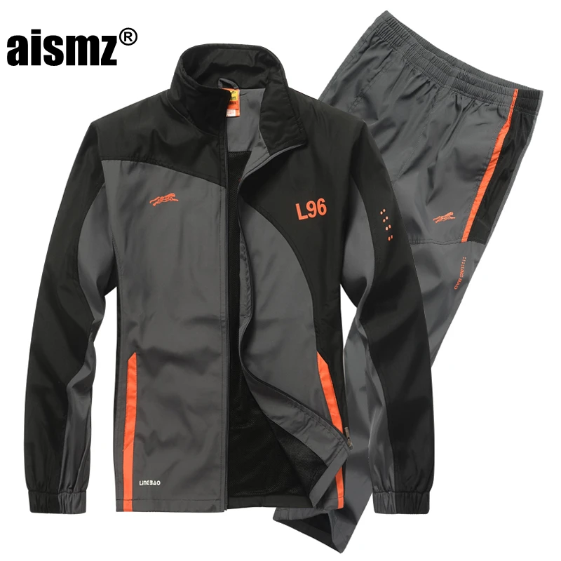 Aismz Brand Tracksuit Men Two Piece Clothing Sets Casual Jacket+Pants Track Suit men moletom masculino Sportswear Sweatsuits
Aismz Brand Tracksuit Men Two Piece Clothing Sets Casual Jacket+Pants Track Suit men moletom masculino Sportswear Sweatsuits