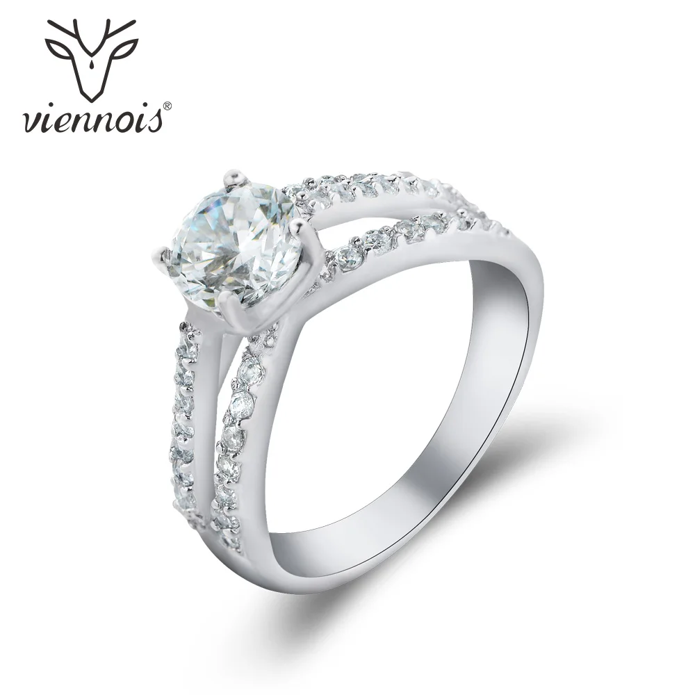 Viennois Women Wedding Band With Unique Design AAA Zircon Silver Color Size 7 8 Rings For Female Fashion Ring Jewelry
Viennois Women Wedding Band With Unique Design AAA Zircon Silver Color Size 7 8 Rings For Female Fashion Ring Jewelry