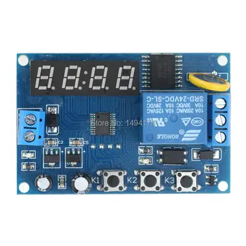 WQScosea Q8S-212 Digital LED Display DC 12V DS3231 Self-lock Relay PLC Cycle Timer Module Delay Time Switch Real Clock Control
WQScosea Q8S-212 Digital LED Display DC 12V DS3231 Self-lock Relay PLC Cycle Timer Module Delay Time Switch Real Clock Control