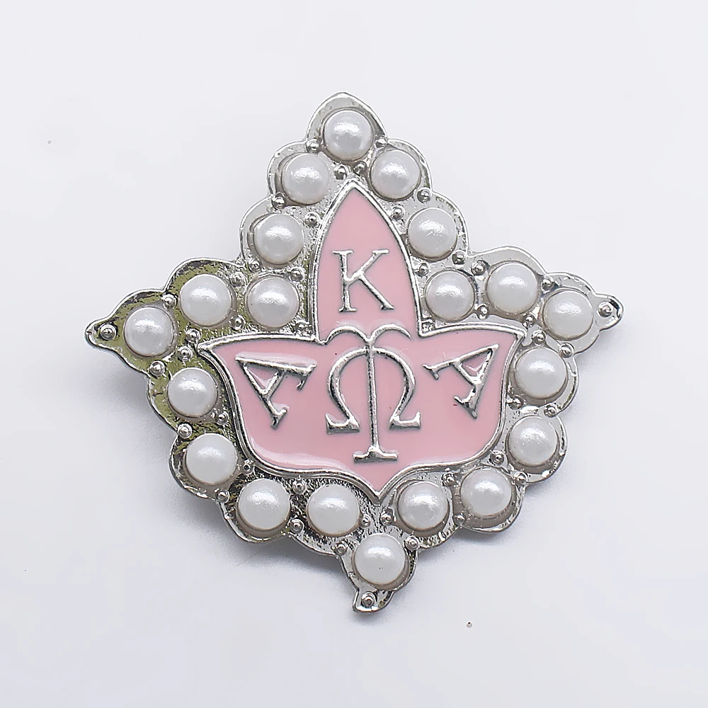 Popular University Greek letter society AKA sorority Jewelry brooch enamel color ivy leaf metal label brooch
Popular University Greek letter society AKA sorority Jewelry brooch enamel color ivy leaf metal label brooch