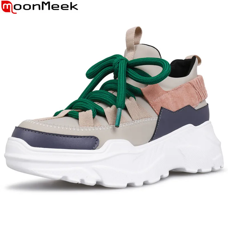 MoonMeek size 35-40 new sneakers women round toe lace up ladies shoes flat platform shoes women casual mixed colors flats women
MoonMeek size 35-40 new sneakers women round toe lace up ladies shoes flat platform shoes women casual mixed colors flats women