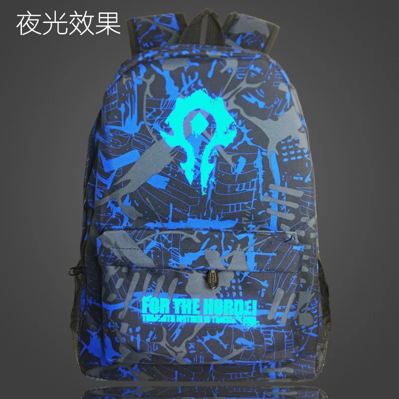 WOW Horde World Of Warcraft Glow In Dark Backpack Bag School Book Bags Laptop Boys Girls Back To School Students Gift
WOW Horde World Of Warcraft Glow In Dark Backpack Bag School Book Bags Laptop Boys Girls Back To School Students Gift