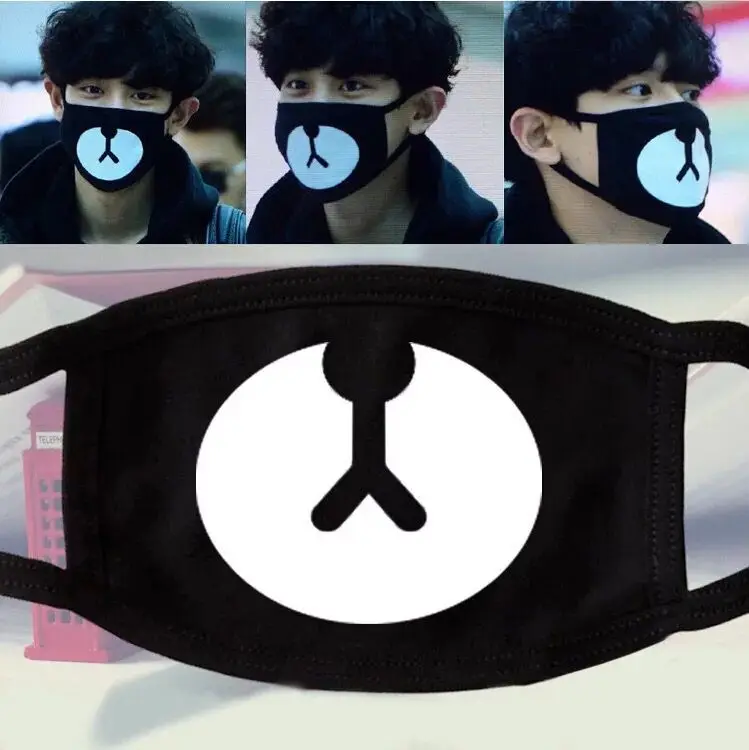 Fashion Black Anti-Dust Cotton Cute Bear Masks1 Anime Cartoon Kpop Lucky Bear Women Men Muffle Face Mouth Masks
Fashion Black Anti-Dust Cotton Cute Bear Masks1 Anime Cartoon Kpop Lucky Bear Women Men Muffle Face Mouth Masks