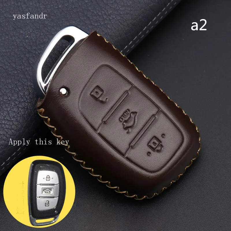 Car Key Case Cover Remote For Hyundai IX25 IX35 I20 I30 I40 hb20 Santa Fe Creta Solaris 2017 Genuine Leather 3 Buttons Key Shell
Car Key Case Cover Remote For Hyundai IX25 IX35 I20 I30 I40 hb20 Santa Fe Creta Solaris 2017 Genuine Leather 3 Buttons Key Shell