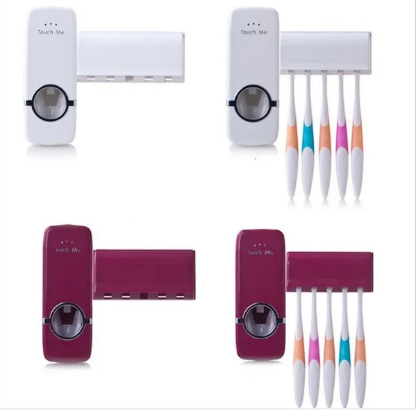 Automatic Toothpaste Dispenser Toothbrush Holder Wall Mount Stand Suction Bathroom Sets Foundation Tooth Brush Holder Case
Automatic Toothpaste Dispenser Toothbrush Holder Wall Mount Stand Suction Bathroom Sets Foundation Tooth Brush Holder Case