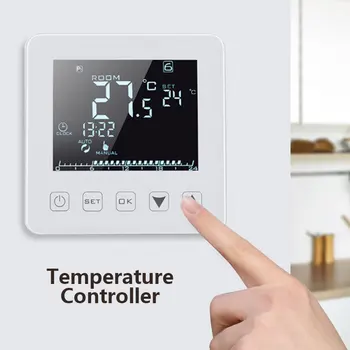 Temperature Controller NEW Smart Thermostat Intelligent Touch Screen 16A Electric Heating Home Controller Week Programmable
Temperature Controller NEW Smart Thermostat Intelligent Touch Screen 16A Electric Heating Home Controller Week Programmable