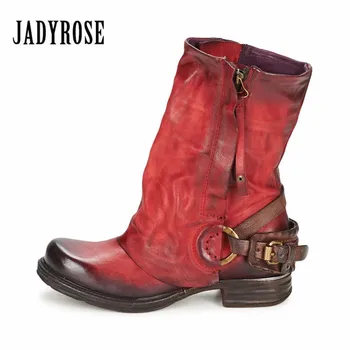 Prova Perfetto Fashion Red Women Mid-calf Boots Soft Genuine Leather Double Zipper Flat Botas Autumn Winter Platform Rubber Boot
Prova Perfetto Fashion Red Women Mid-calf Boots Soft Genuine Leather Double Zipper Flat Botas Autumn Winter Platform Rubber Boot
